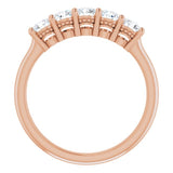 14K Rose 1/6 CTW Natural Diamond Anniversary Band