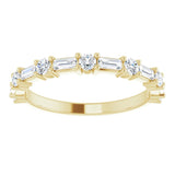 14K Yellow 5/8 CTW Natural Diamond Anniversary Band