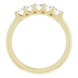 14K Yellow 1/2 CTW Natural Diamond Anniversary Band