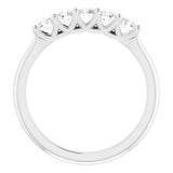 Platinum 1/2 CTW Natural Diamond Anniversary Band