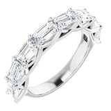 14K White 2 5/8 CTW Natural Diamond Anniversary Band