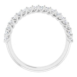 14K White 1/2 CTW Natural Diamond Anniversary Band