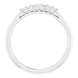 14K White 1/6 CTW Natural Diamond Anniversary Band