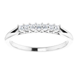 14K White 1/6 CTW Natural Diamond Anniversary Band