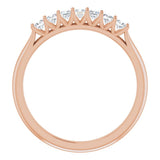 14K Rose 1/3 CTW Natural Diamond Anniversary Band