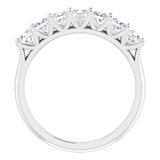 14K White 1 1/8 CTW Natural Diamond Anniversary Band