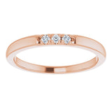 14K Rose .06 CTW Natural Diamond Anniversary Band