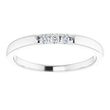 Platinum .06 CTW Natural Diamond Anniversary Band