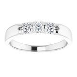 Platinum 1/3 CTW Natural Diamond Anniversary Band