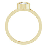 14K Yellow Gold 5/8 CT Natural Diamond Ring