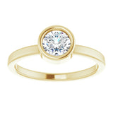 14K Yellow 5/8 CT Natural Diamond Ring