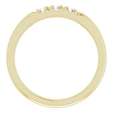 14K Yellow 1/4 CTW Natural Diamond Anniversary Band