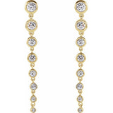14K Yellow 1 3/4 CTW Lab-Grown Diamond Earrings