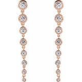 14K Rose 1 3/4 CTW Lab-Grown Diamond Earrings