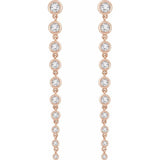 14K Rose 2 CTW Lab-Grown Diamond Earrings