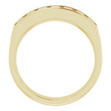 14K Yellow 1 3/8 CTW Natural Diamond Band