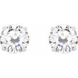 Platinum 6.5 mm Stuller Lab-Grown Moissanite Stud Earrings