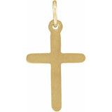 14K Yellow Cross Pendant