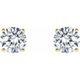 14K Yellow 1 CTW Natural Diamond Cocktail-Style Earrings
