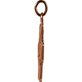 14K Yellow 18x18 mm Four-Way Cross Medal