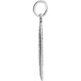 Sterling Silver 30x20 mm Oval Miraculous Medal Only