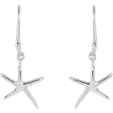 Sterling Silver Starfish Earrings