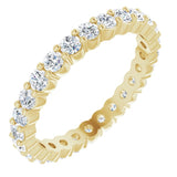 14K Yellow 7/8 CTW Natural Diamond Eternity Band Size 7