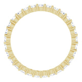 14K Yellow 3/4 CTW Natural Diamond Eternity Band Size 7.5