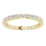 14K Yellow 3/4 CTW Natural Diamond Eternity Band Size 7.5