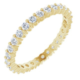 14K Yellow 5/8 CTW Natural Diamond Eternity Band Size 5.5