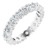 18K White 1 3/4 CTW Natural Diamond Eternity Band Size 6