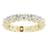 18K Yellow 1 3/4 CTW Natural Diamond Eternity Band Size 6.5