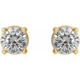 14K Yellow 1/3 CTW Natural Diamond Stud Earrings