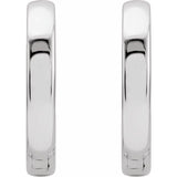 Sterling Silver Hinged 14 mm Hoop Earrings