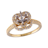 14KT Gold Semi-Mount Engagement Ring