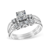 14KT Gold Two-Piece Wedding Set