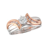 14KT Gold Two-Piece Diamond Wedding Set