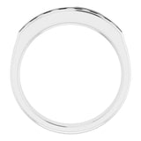 14K White 3/4 CTW Natural Diamond Band