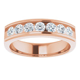 14K Rose 1 CTW Natural Diamond Band