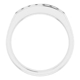 14K White 3/4 CTW Natural Diamond Band