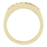 14K Yellow 9/10 CTW Natural Diamond Band