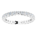 14K White 3/4 CTW Lab-Grown Diamond Eternity Band Size 7