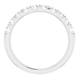 14K White 3/4 CTW Lab-Grown Diamond Anniversary Band