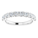 14K White 3/4 CTW Lab-Grown Diamond Anniversary Band