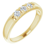 14K Yellow 1/3 CTW Lab-Grown Diamond Anniversary Band