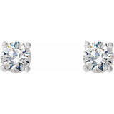 Platinum 1/8 CTW Natural Diamond Cocktail-Style Earrings