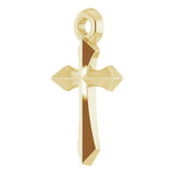 14K Yellow Cross 18" Necklace