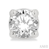 1/4 Ctw Round Cut Diamond Stud Earring in 14K White Gold