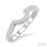 1/4 ctw Round Cut Diamond Wedding Band in 14K White Gold