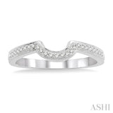 1/4 ctw Round Cut Diamond Wedding Band in 14K White Gold